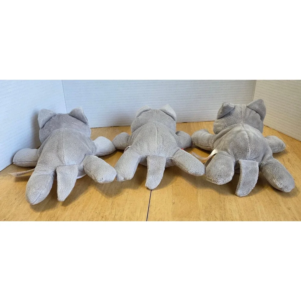 Melissa and Doug Lot of 3 Plush Kitty Cat Kitten Stuffed Animal Floppy Toy  9 in